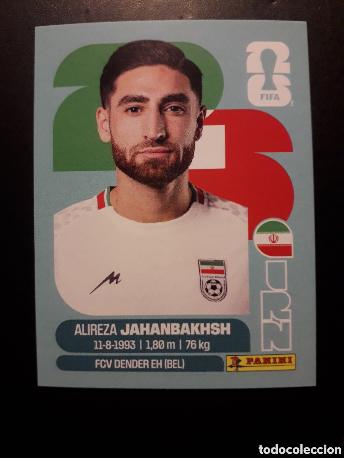 Cromos de F&uacute;tbol: JAHANBAKHSH IR&Aacute;N IRN 19 MUNDIAL F&Uacute;TBOL 2026 FIFA WORLD CUP PANINI SIN PEGAR PEDIDO M&Iacute;NIMO 3&euro;
