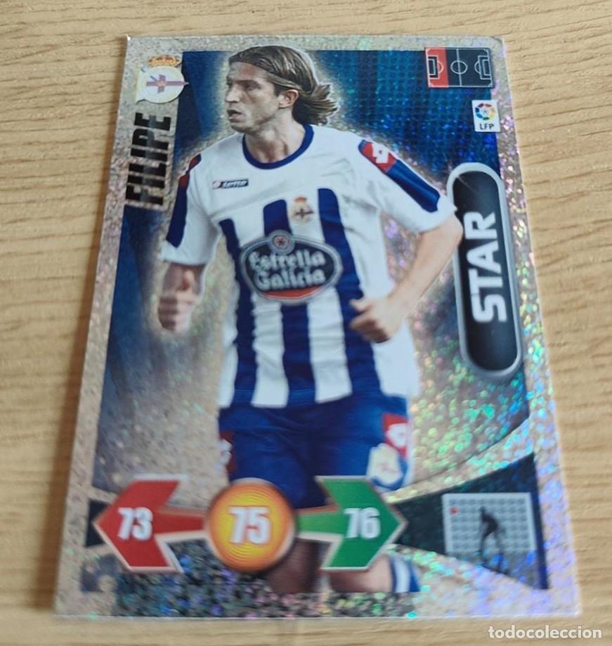 Cromos de F&uacute;tbol: FILIPE DEPORTIVO DE LA CORU&Ntilde;A STAR BRILLANTINA FINA ADRENALYN XL LIGA 2009 2010 09 10 PANINI