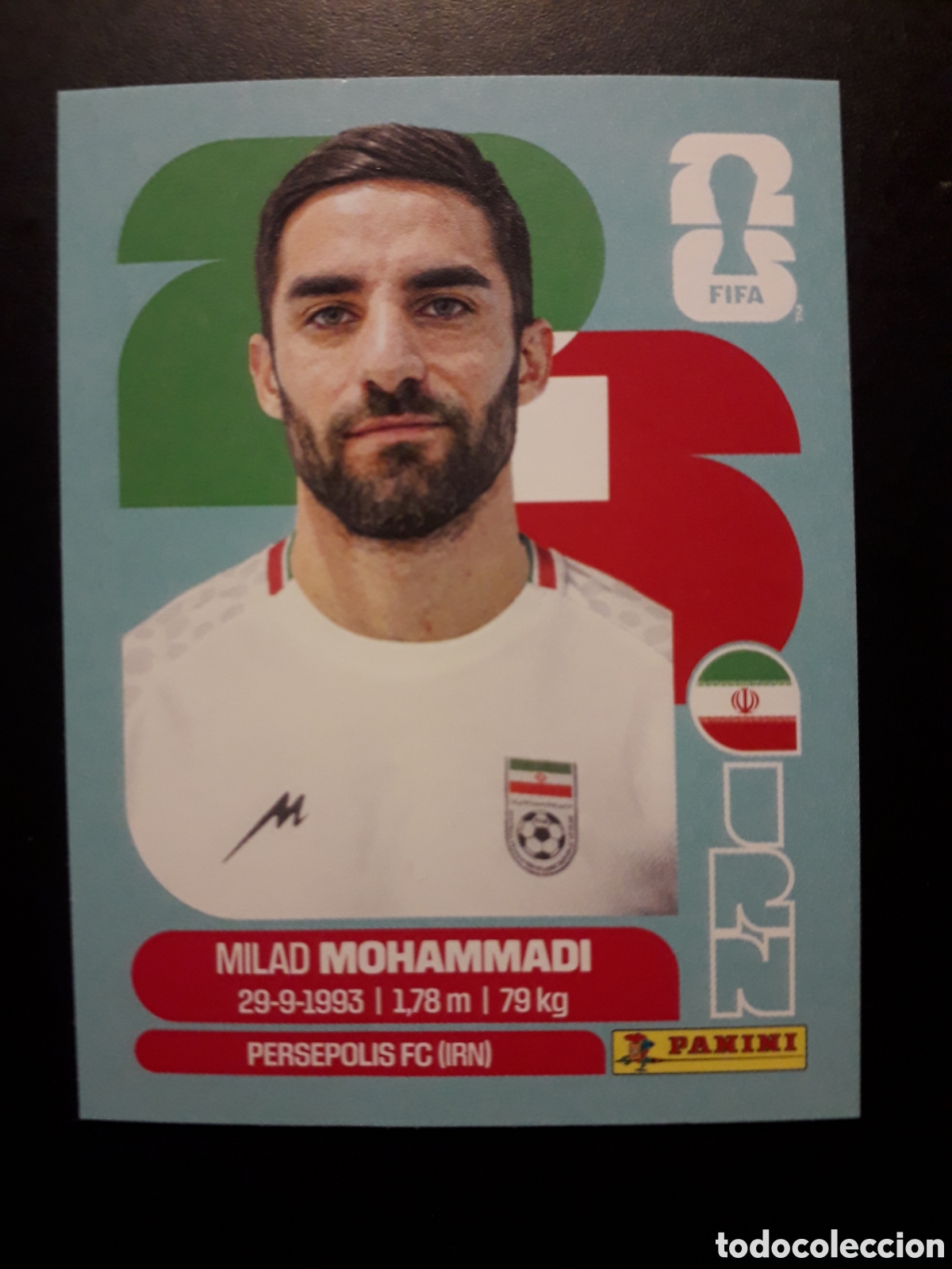 Cromos de F&uacute;tbol: MOHAMMADI IR&Aacute;N IRN 5 MUNDIAL F&Uacute;TBOL 2026 FIFA WORLD CUP PANINI SIN PEGAR PEDIDO M&Iacute;NIMO 3&euro;
