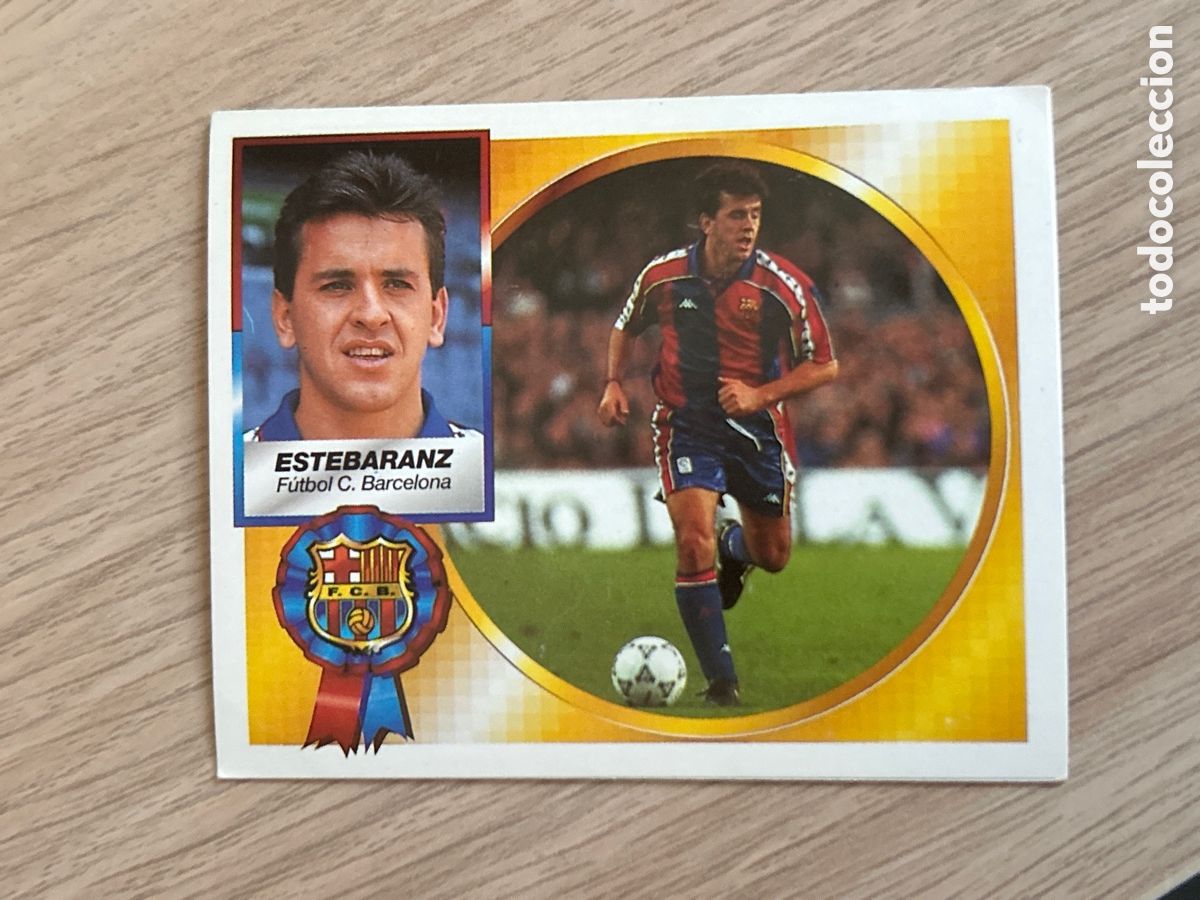 Cromos de F&uacute;tbol: ESTEBARANZ BARCELONA BAJA LIGA ESTE 1994 1995 94 95 NUNCA PEGADO SIN PEGAR