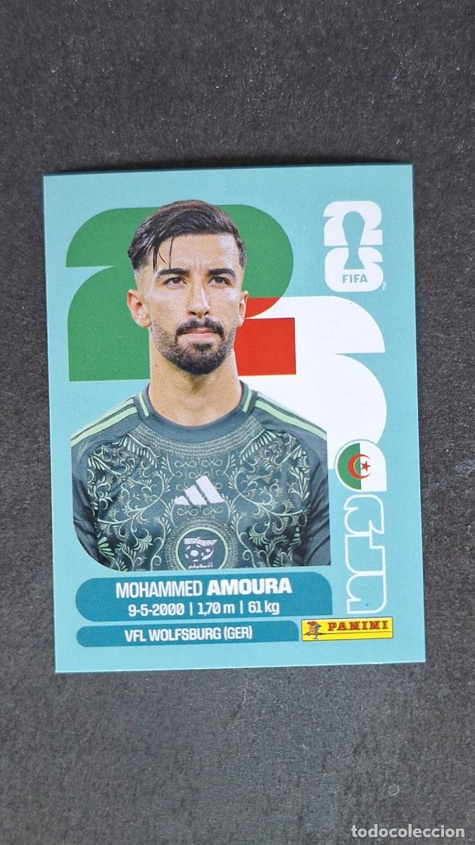 Cromos de F&uacute;tbol: L1 AMOURA SELECCION ARGELIA 20 MUNDIAL FIFA WORLD CUP 2026 PANINI NUNCA PEGADO SIN PEGAR