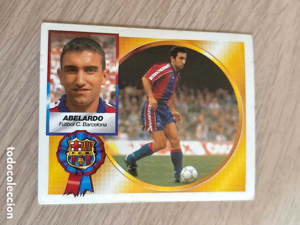 Cromos de F&uacute;tbol: ABELARDO BARCELONA FICHAJE 3 VERSION LIGA ESTE 1994 1995 94 95 NUNCA PEGADO SIN PEGAR