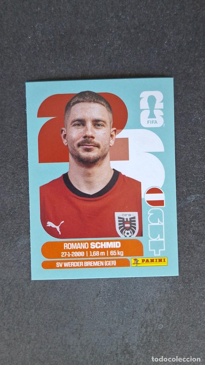 Cromos de F&uacute;tbol: L1 SCHMID SELECCION AUSTRIA 16 MUNDIAL FIFA WORLD CUP 2026 PANINI NUNCA PEGADO SIN PEGAR