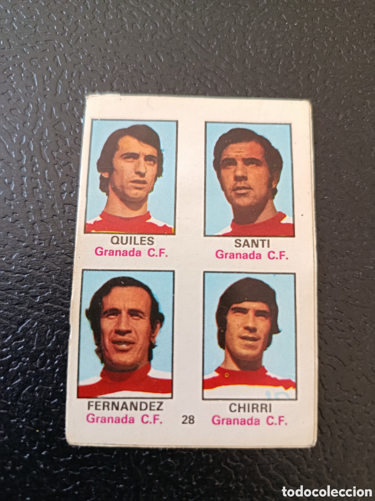 Cromos de F&uacute;tbol: ADHESIVO 28 GRANADA CF FHER DISGRA LIGA 1974/75 74 75 ADHESIVO NUNCA USADO