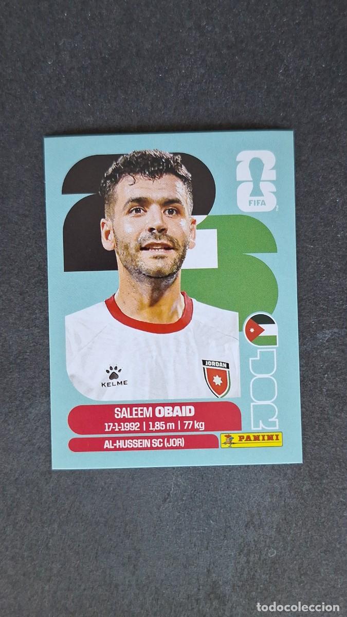 Cromos de F&uacute;tbol: L1 OBAID SELECCION JORDANIA 7 MUNDIAL FIFA WORLD CUP 2026 PANINI NUNCA PEGADO SIN PEGAR