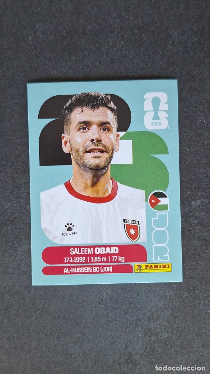 Cromos de F&uacute;tbol: L1 OBAID SELECCION JORDANIA 7 MUNDIAL FIFA WORLD CUP 2026 PANINI NUNCA PEGADO SIN PEGAR