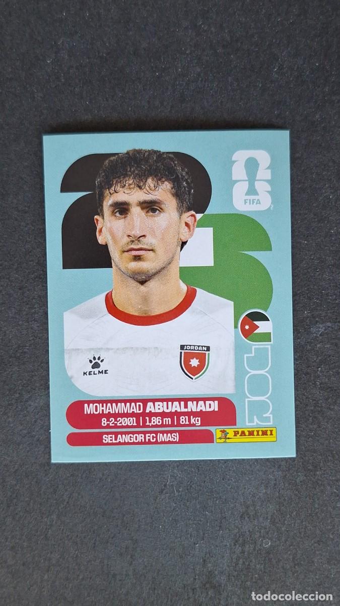 Cromos de F&uacute;tbol: L1 ABUALNADI SELECCION JORDANIA 8 MUNDIAL FIFA WORLD CUP 2026 PANINI NUNCA PEGADO SIN PEGAR