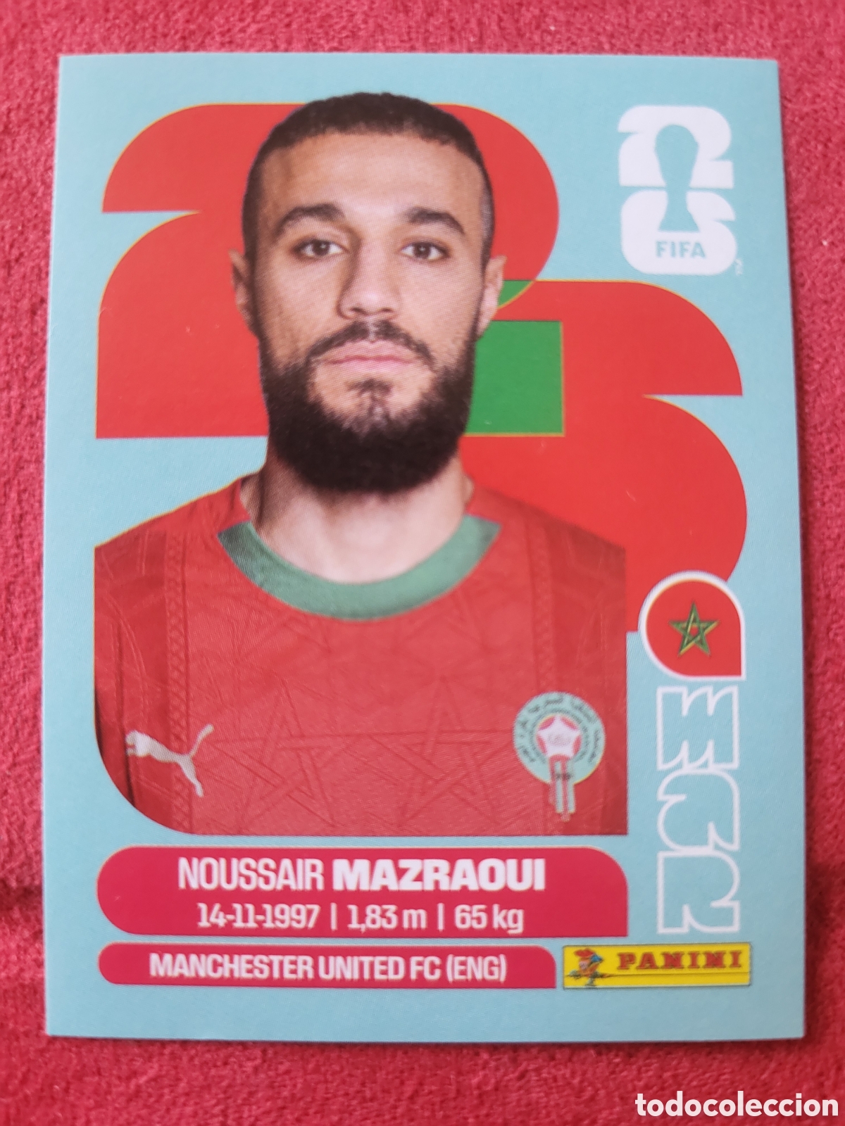Cromos de F&uacute;tbol: MAR 5 Noussair Mazraoui [Sticker] / FIFA World Cup 2026
