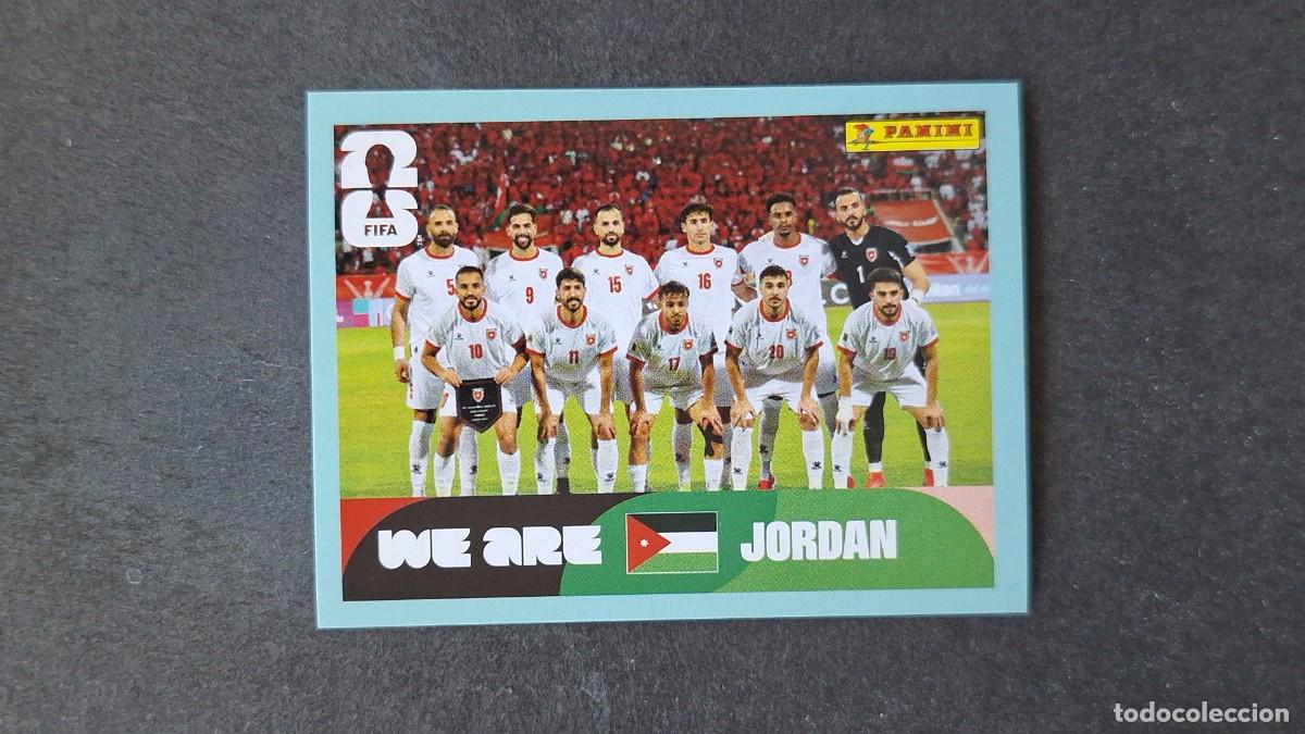 Cromos de F&uacute;tbol: L1 EQUIPO SELECCION JORDANIA 13 MUNDIAL FIFA WORLD CUP 2026 PANINI NUNCA PEGADO SIN PEGAR