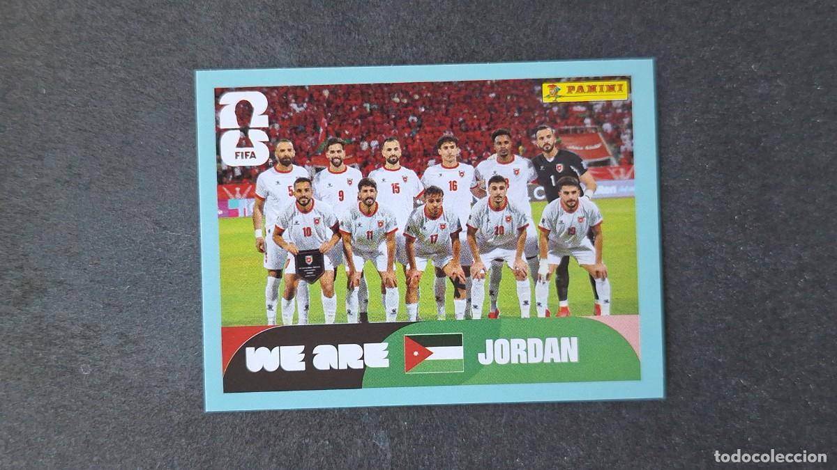 Cromos de F&uacute;tbol: L1 EQUIPO SELECCION JORDANIA 13 MUNDIAL FIFA WORLD CUP 2026 PANINI NUNCA PEGADO SIN PEGAR