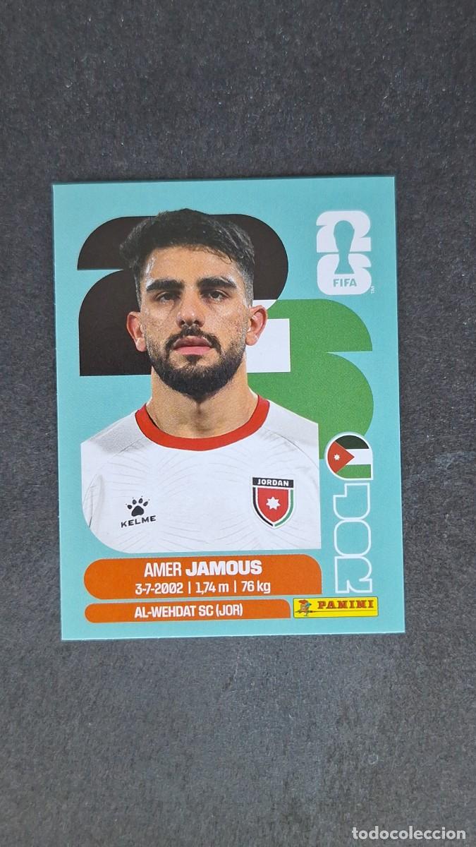 Cromos de F&uacute;tbol: L1 JAMOUS SELECCION JORDANIA 14 MUNDIAL FIFA WORLD CUP 2026 PANINI NUNCA PEGADO SIN PEGAR