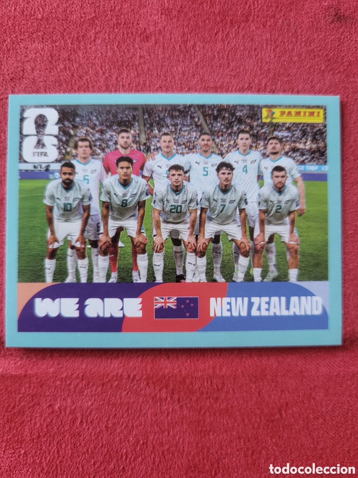 Cromos de F&uacute;tbol: NZL 13 We are New Zeland [Sticker, Team] / FIFA World Cup 2026