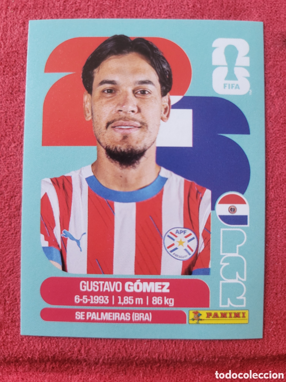 Cromos de F&uacute;tbol: PAR 4 Gustavo G&oacute;mez [Sticker] / FIFA World Cup 2026