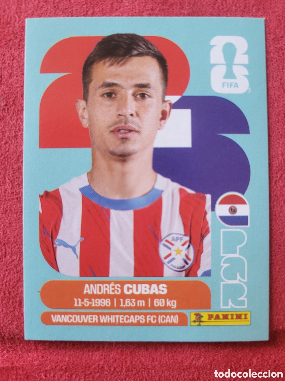Cartes &agrave; collectionner de Football: PAR 12 Andres Cubas [Sticker] / FIFA World Cup 2026