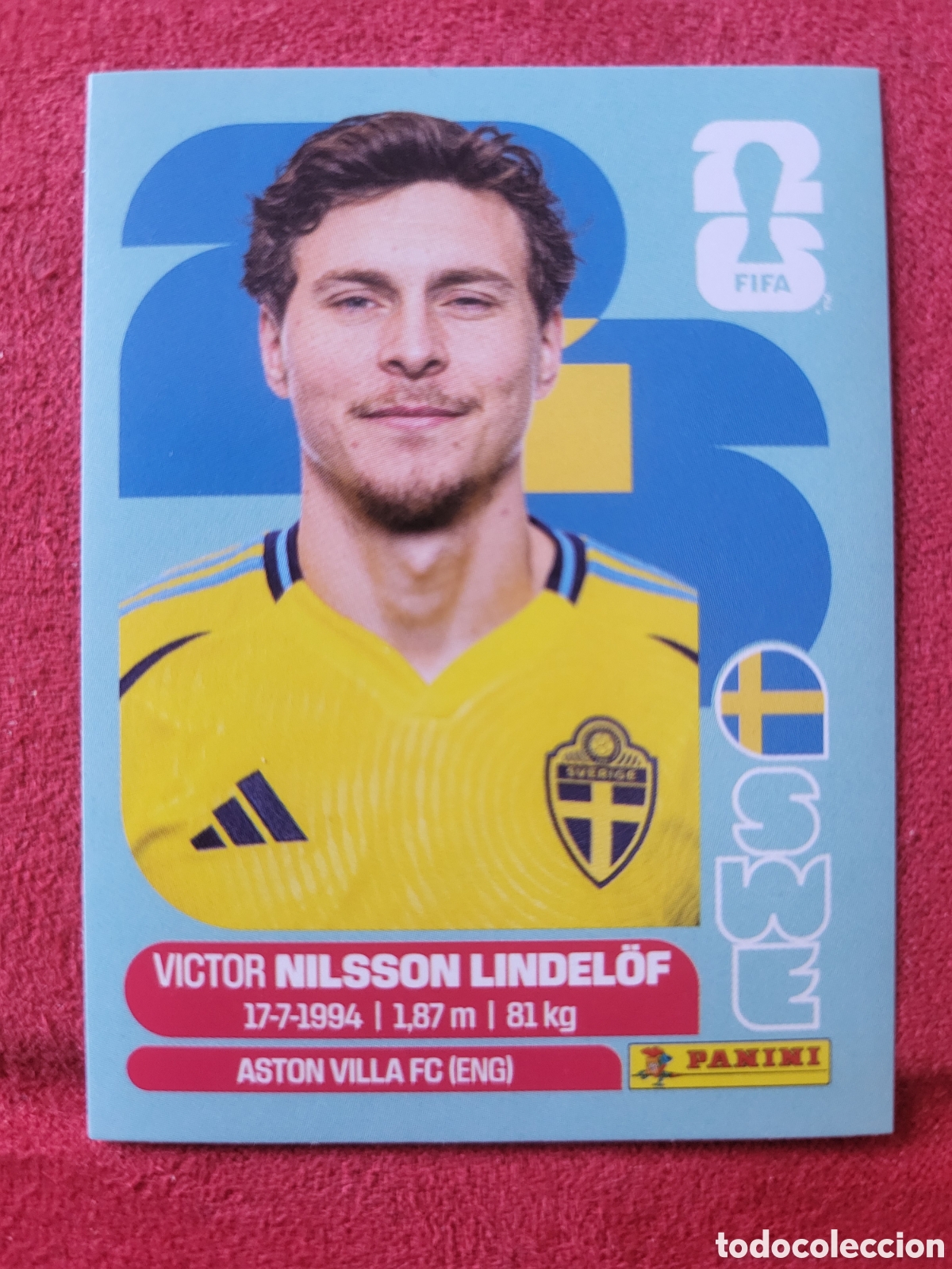 Fu&szlig;ball-Sticker: SWE 6 Victor Nilsson Lindelof [Sticker] / FIFA World Cup 2026
