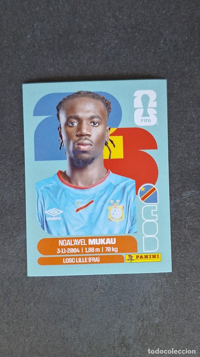 Cromos de F&uacute;tbol: L1 MUKAU SELECCION R.D. CONGO 9 MUNDIAL FIFA WORLD CUP 2026 PANINI NUNCA PEGADO SIN PEGAR