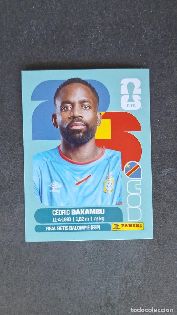 Cromos de F&uacute;tbol: L1 BAKAMBU SELECCION R. D. CONGO 19 MUNDIAL FIFA WORLD CUP 2026 PANINI NUNCA PEGADO SIN PEGAR