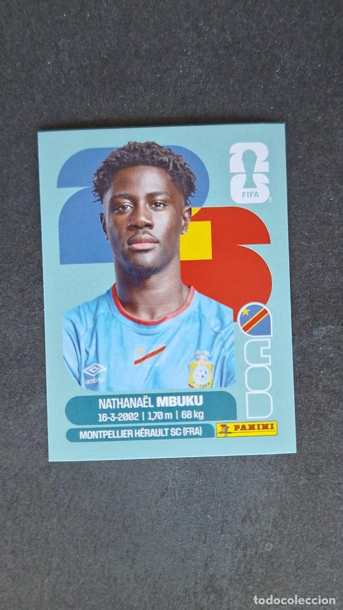 Cromos de F&uacute;tbol: L1 MBUKU SELECCION R. D. CONGO 20 MUNDIAL FIFA WORLD CUP 2026 PANINI NUNCA PEGADO SIN PEGAR