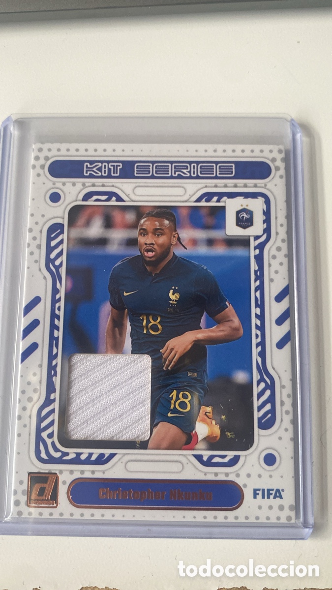 Cromos de F&uacute;tbol: Christopher Nkunku - Panini Donruss Soccer 2023-24, Kit Series Patch.