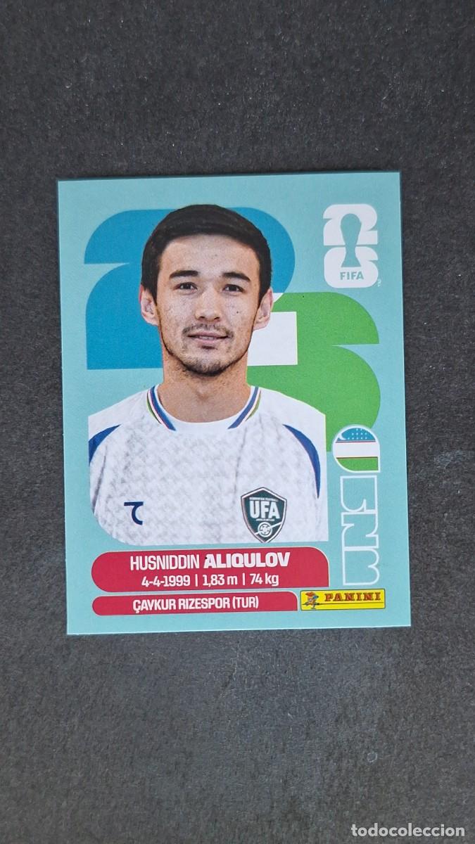 Cromos de F&uacute;tbol: L1 ALIQULOV SELECCION UZBEKISTAN 6 MUNDIAL FIFA WORLD CUP 2026 PANINI NUNCA PEGADO SIN PEGAR