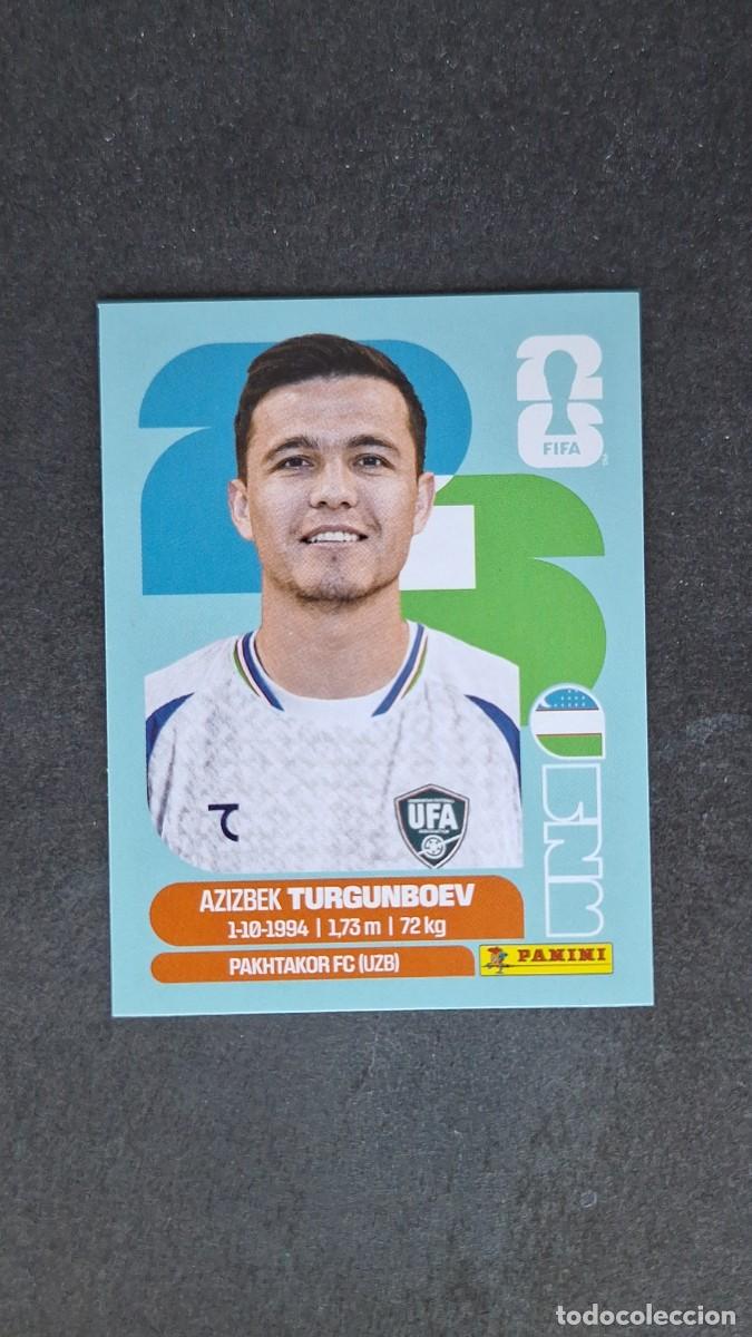 Cromos de F&uacute;tbol: L1 TURGUNBOEV SELECCION UZBEKISTAN 14 MUNDIAL FIFA WORLD CUP 2026 PANINI NUNCA PEGADO SIN PEGAR