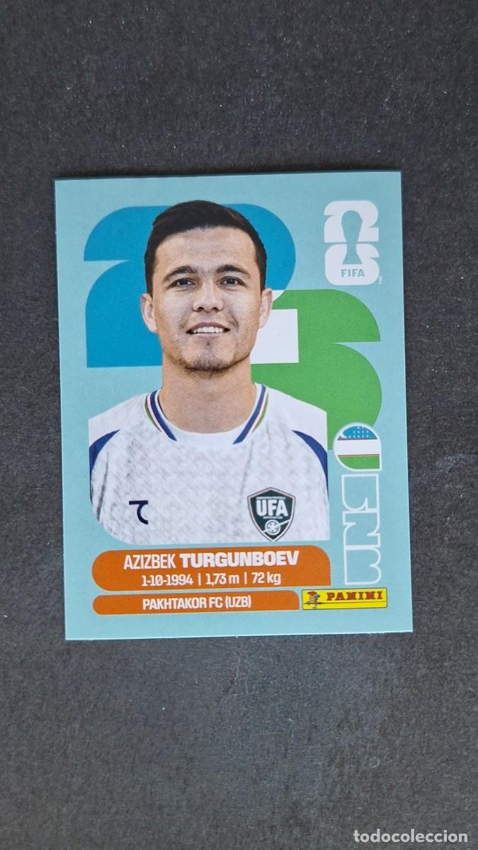 Cromos de F&uacute;tbol: L1 TURGUNBOEV SELECCION UZBEKISTAN 14 MUNDIAL FIFA WORLD CUP 2026 PANINI NUNCA PEGADO SIN PEGAR
