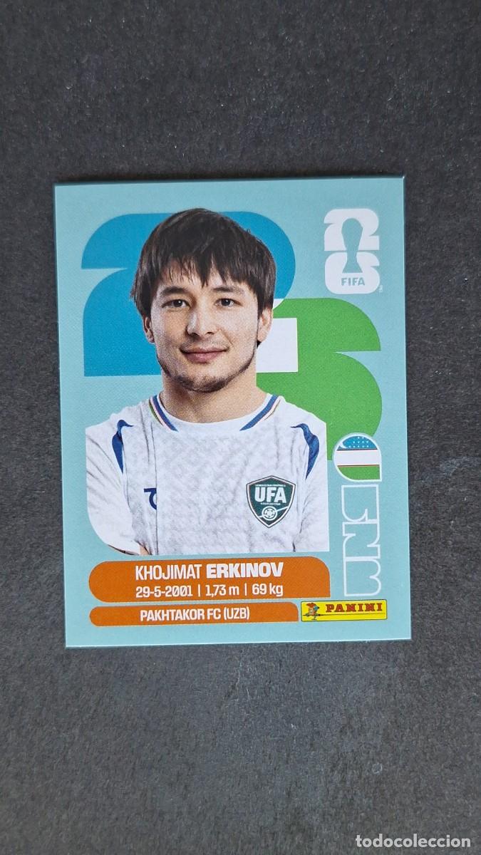 Cromos de F&uacute;tbol: L1 ERKINOV SELECCION UZBEKISTAN 15 MUNDIAL FIFA WORLD CUP 2026 PANINI NUNCA PEGADO SIN PEGAR