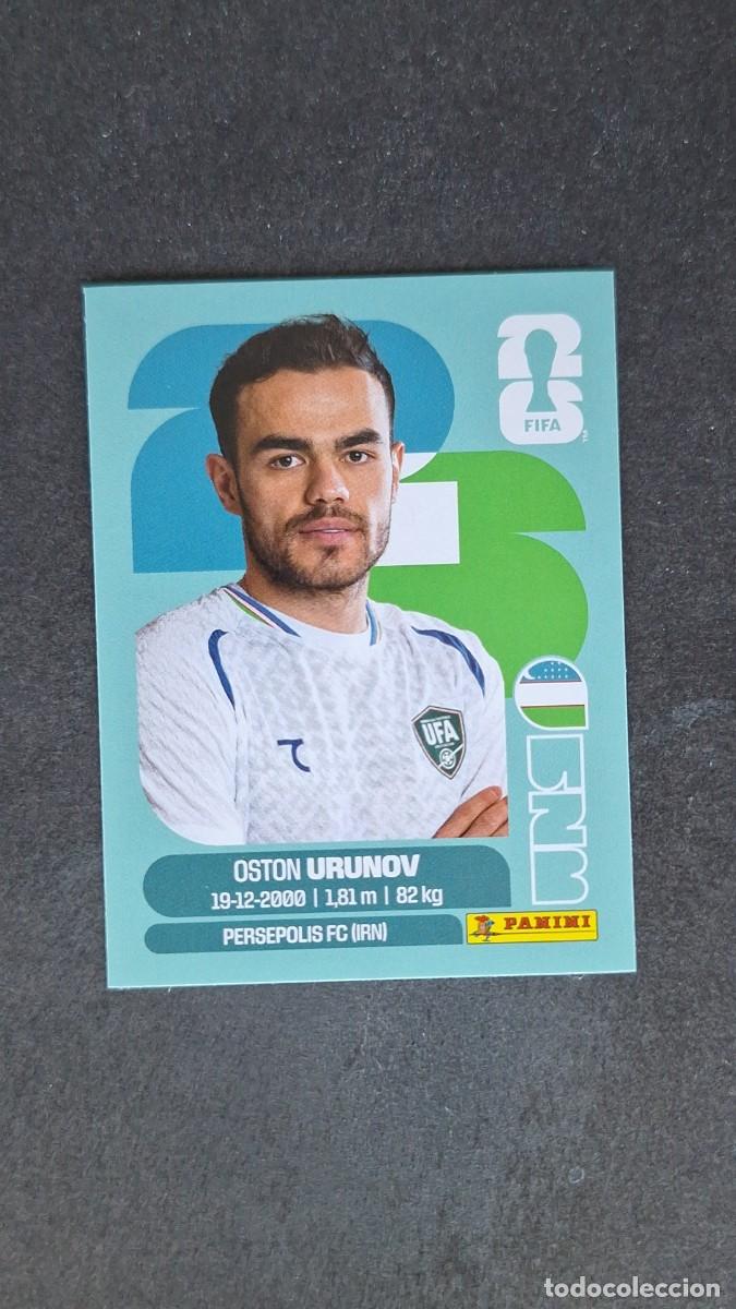 Cromos de F&uacute;tbol: L1 URUNOV SELECCION UZBEKISTAN 17 MUNDIAL FIFA WORLD CUP 2026 PANINI NUNCA PEGADO SIN PEGAR