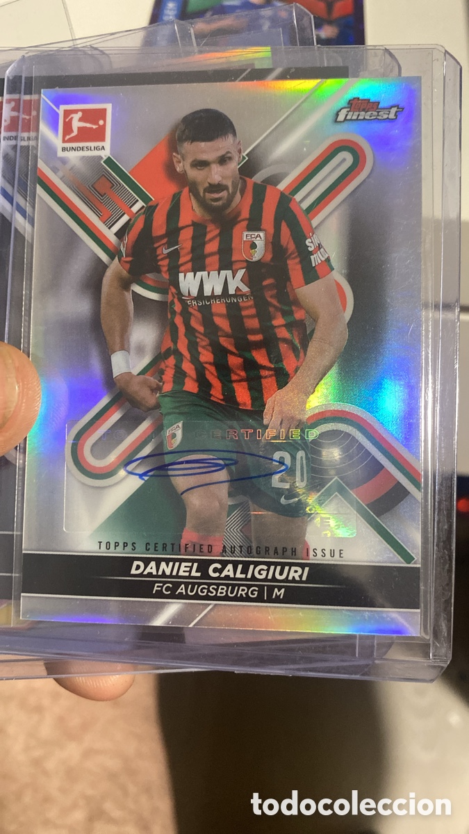 Cromos de F&uacute;tbol: Daniel Caligiuri - Topps Finest Bundesliga 2021-22, Autograph Base