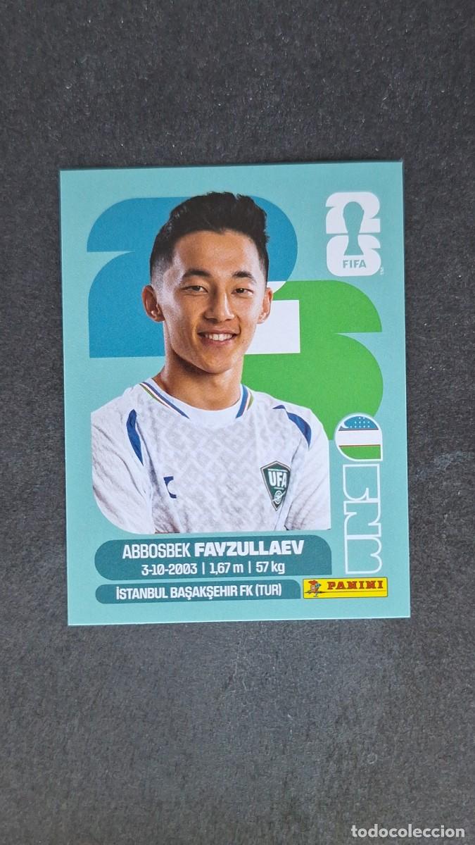 Cromos de F&uacute;tbol: L1 FAYZULLAEV SELECCION UZBEKISTAN 20 MUNDIAL FIFA WORLD CUP 2026 PANINI NUNCA PEGADO SIN PEGAR