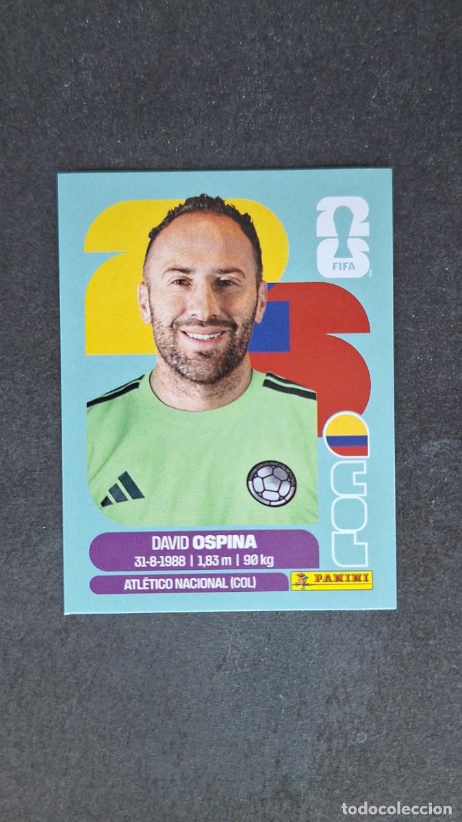 Cromos de F&uacute;tbol: L1 OSPINA SELECCION COLOMBIA 3 MUNDIAL FIFA WORLD CUP 2026 PANINI NUNCA PEGADO SIN PEGAR
