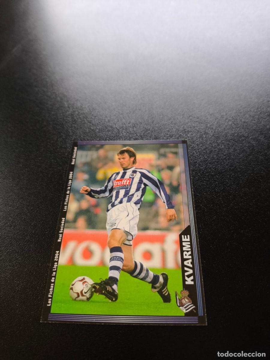 Cromos de F&uacute;tbol: 40 Kvarme REAL SOCIEDAD MUNDICROMO LIGA 2003 2004 03 04 NO PANINI ESTE CROMO CARD