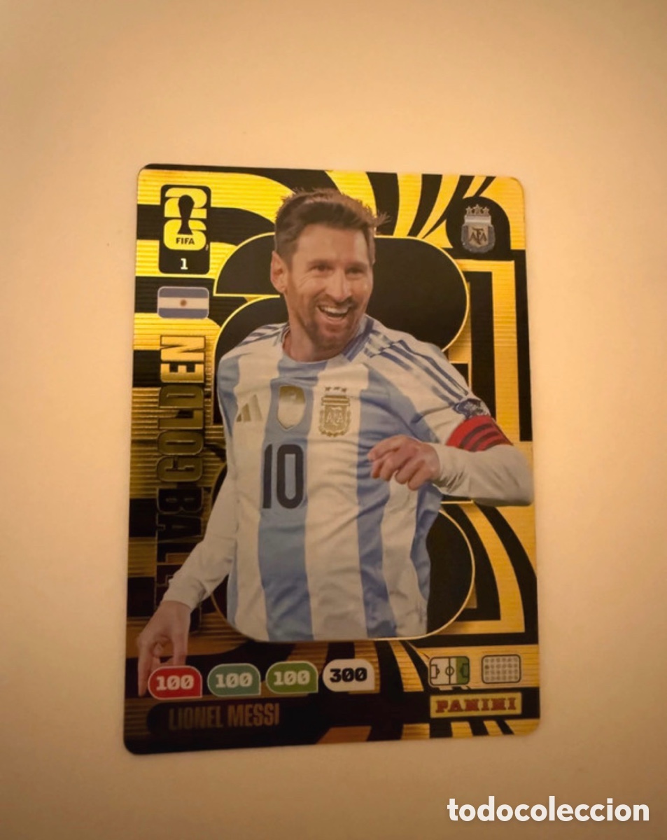 Cromos de F&uacute;tbol: Lionel Messi - Panini FIFA 365 2026, Golden Ball.