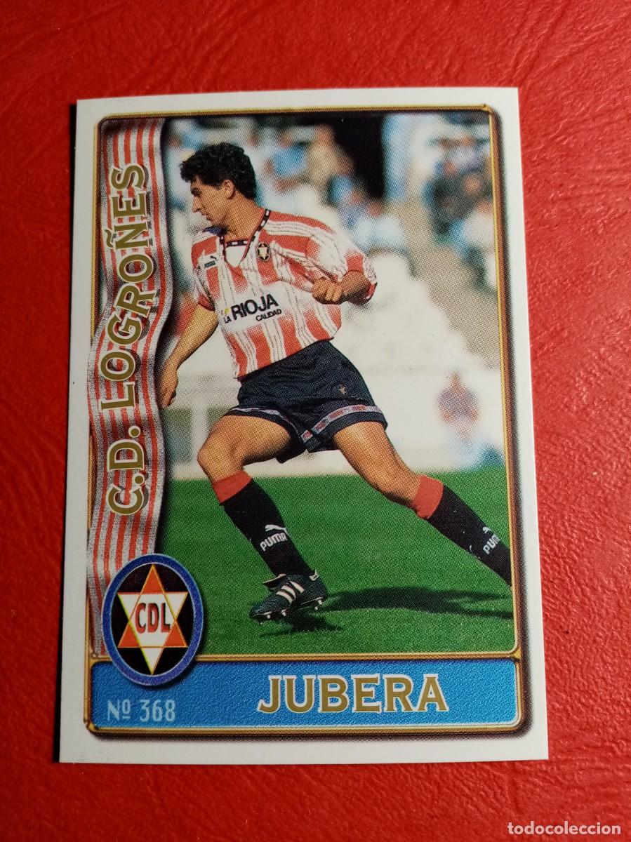 Cromos de F&uacute;tbol: N&ordm; 368 JUBERA, C.D. LOGRO&Ntilde;ES, FICHAS LIGA 1996 1997 96/97 MUNDICROMO