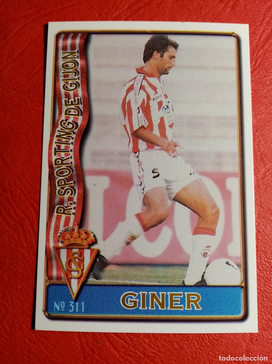 Cromos de F&uacute;tbol: N&ordm; 311 GINER, R. SPORTING DE GIJON, FICHAS LIGA 1996 1997 96/97 MUNDICROMO