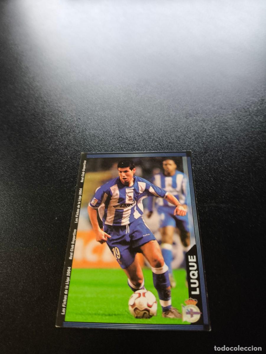 Cromos de F&uacute;tbol: 77 Luque DEPORTIVO DE LA CORU&Ntilde;A MUNDICROMO LIGA 2003 2004 03 04 NO PANINI ESTE CROMO CARD