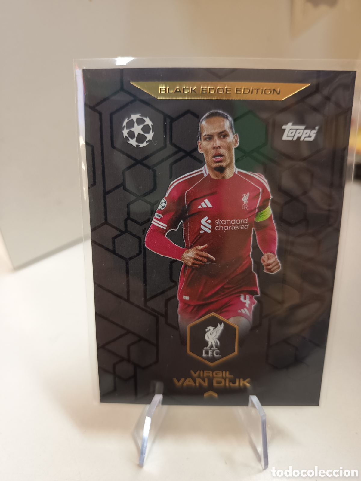 Cromos de Futebol: VIRGIL VAN DIJK BLACK EDGE BE1 MATCH ATTAX 2025 2026