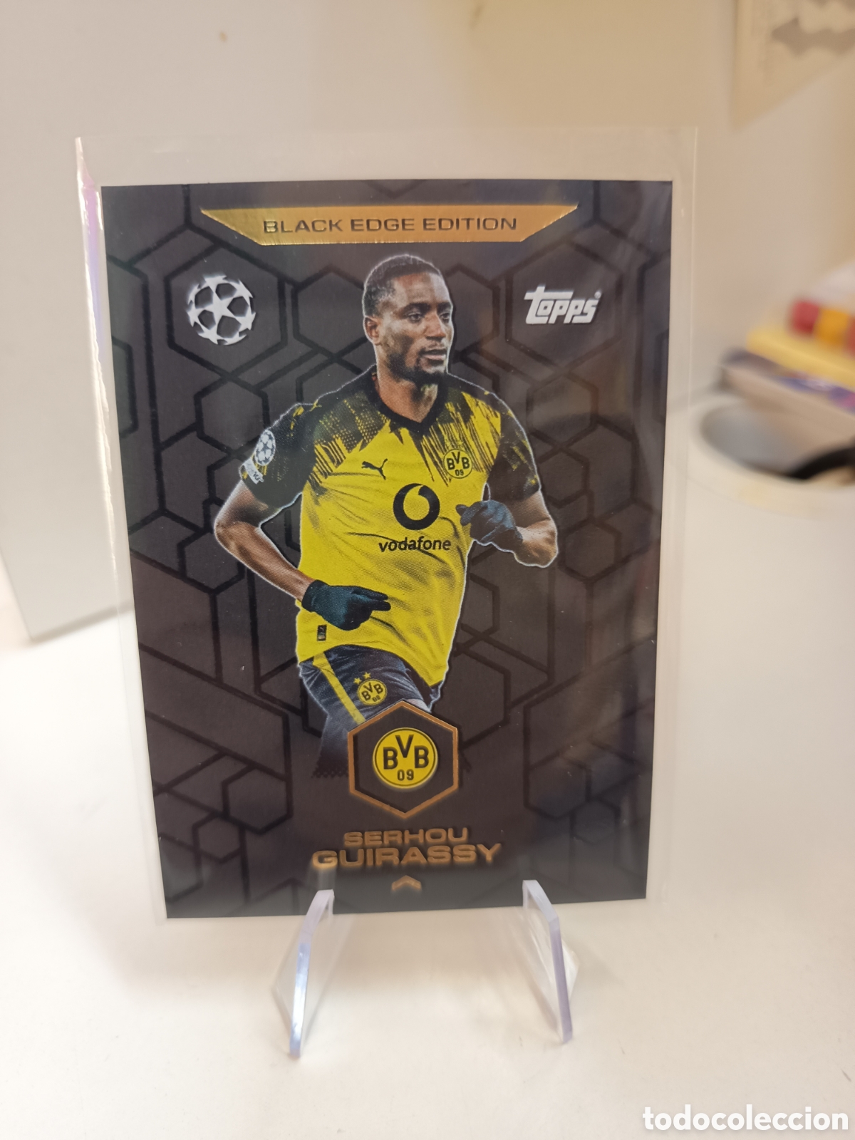 Football Stickers: SERHOU GUIRASSY BLACK EDGE BE7 MATCH ATTAX 2025 2026