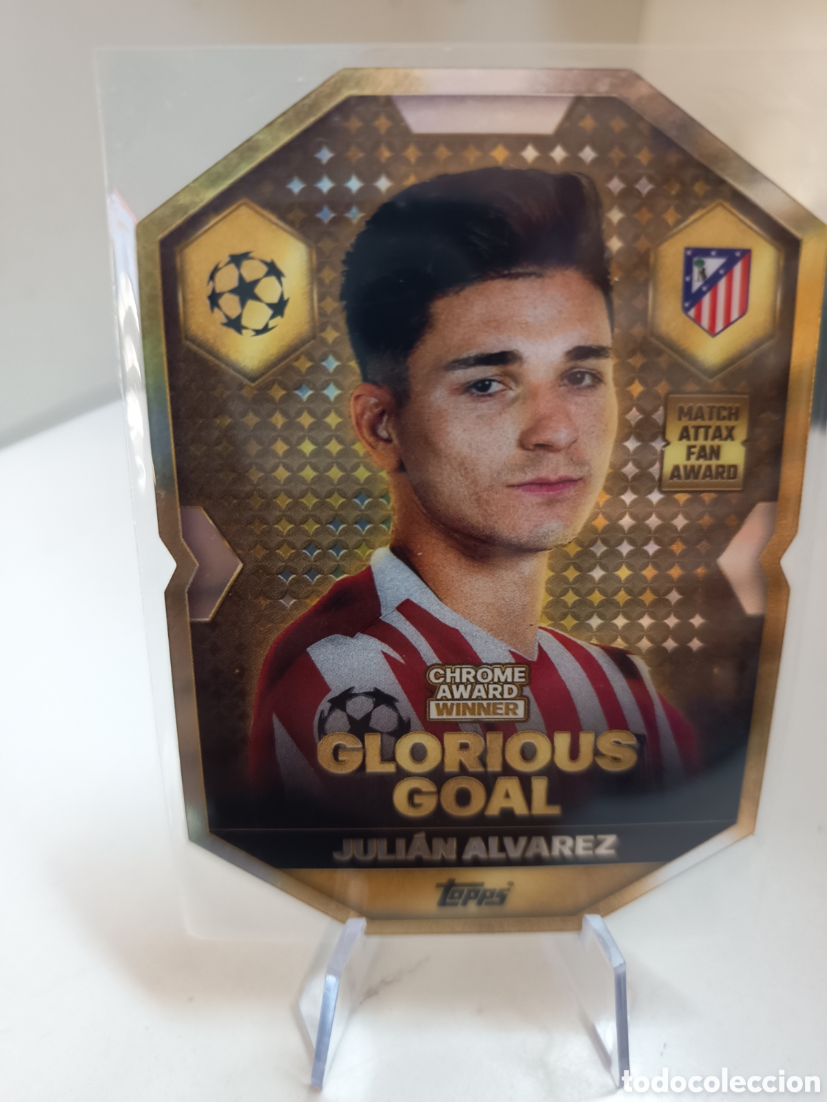 Cromos de F&uacute;tbol: CHROME CA4 JULIAN ALVAREZ MATCH ATTAX 2025 2026