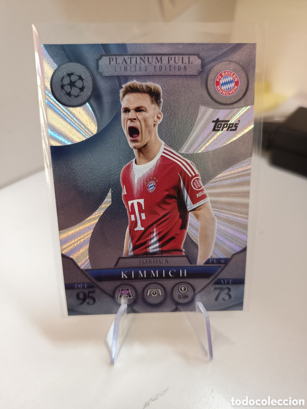 Cromos de F&uacute;tbol: PLATINUM PULL PL6 JOSHUA KIMMICH MATCH ATTAX 2025 2026