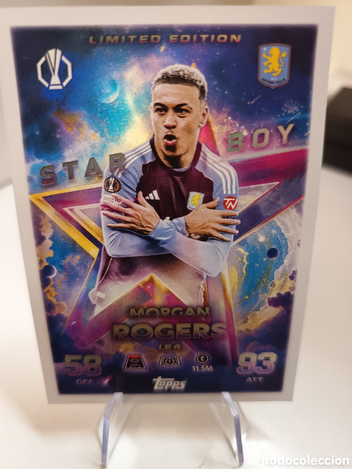 Cromos de F&uacute;tbol: LIMITED EDITION STAR BOY LE4 ROGERS MATCH ATTAX 2025 2026
