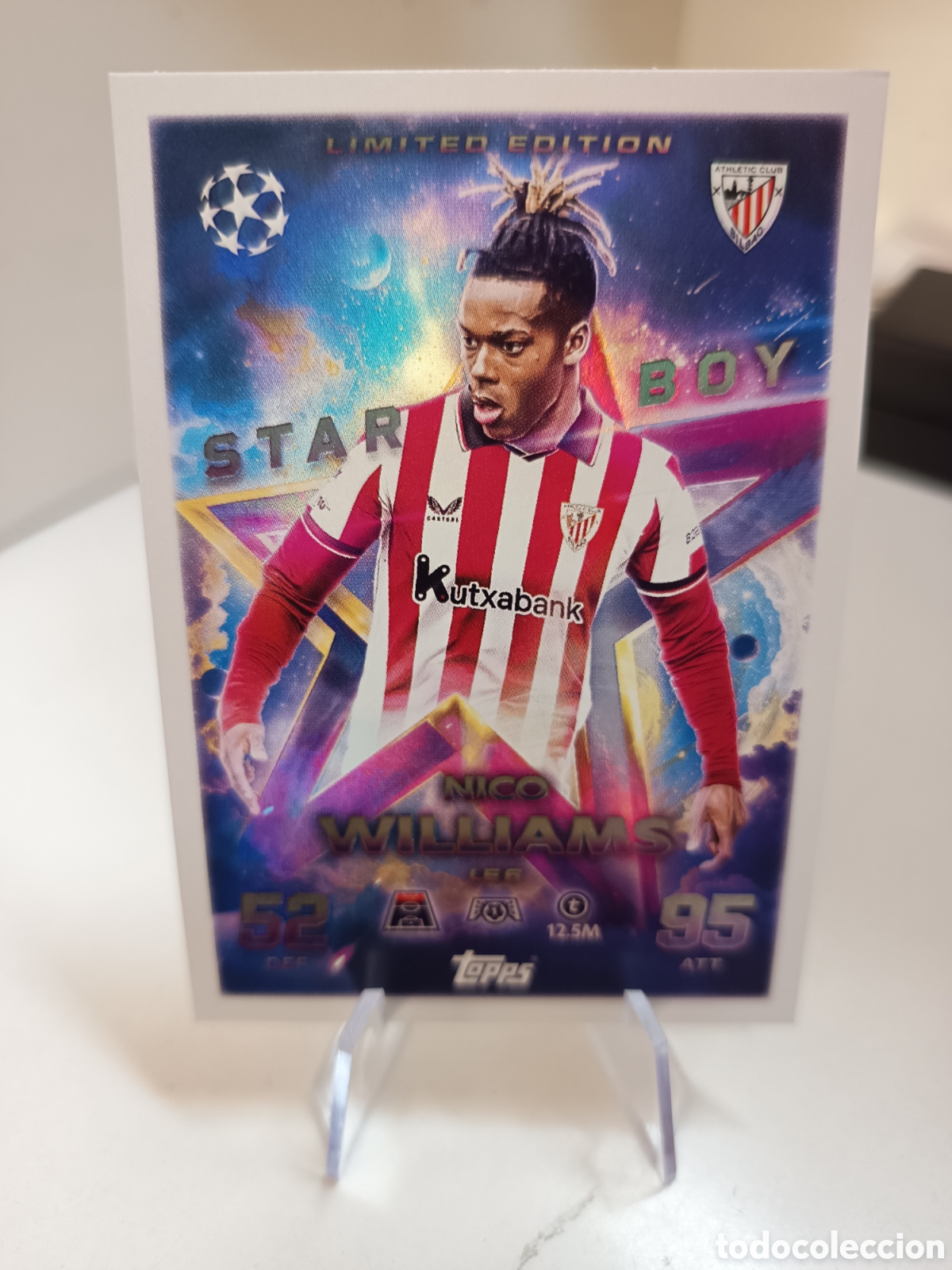 Cromos de F&uacute;tbol: LIMITED EDITION STAR BOY LE6 NICO WILLIAMS MATCH ATTAX 2025 2026