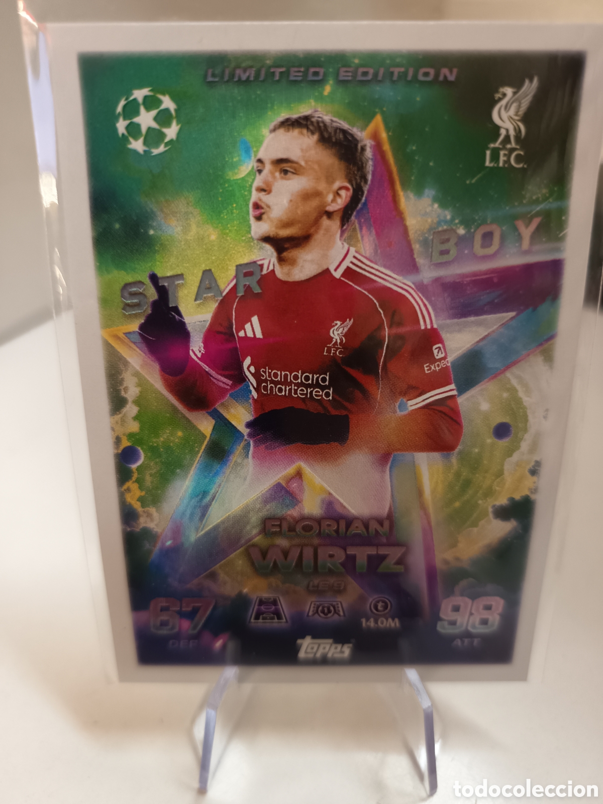 Cromos de F&uacute;tbol: LIMITED EDITION STAR BOY LE9 WIRTZ MATCH ATTAX 2025 2026