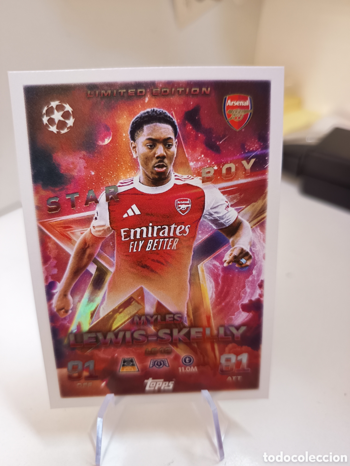 Cromos de F&uacute;tbol: LIMITED EDITION STAR BOY LE13 LEWIS SKELLY MATCH ATTAX 2025 2026