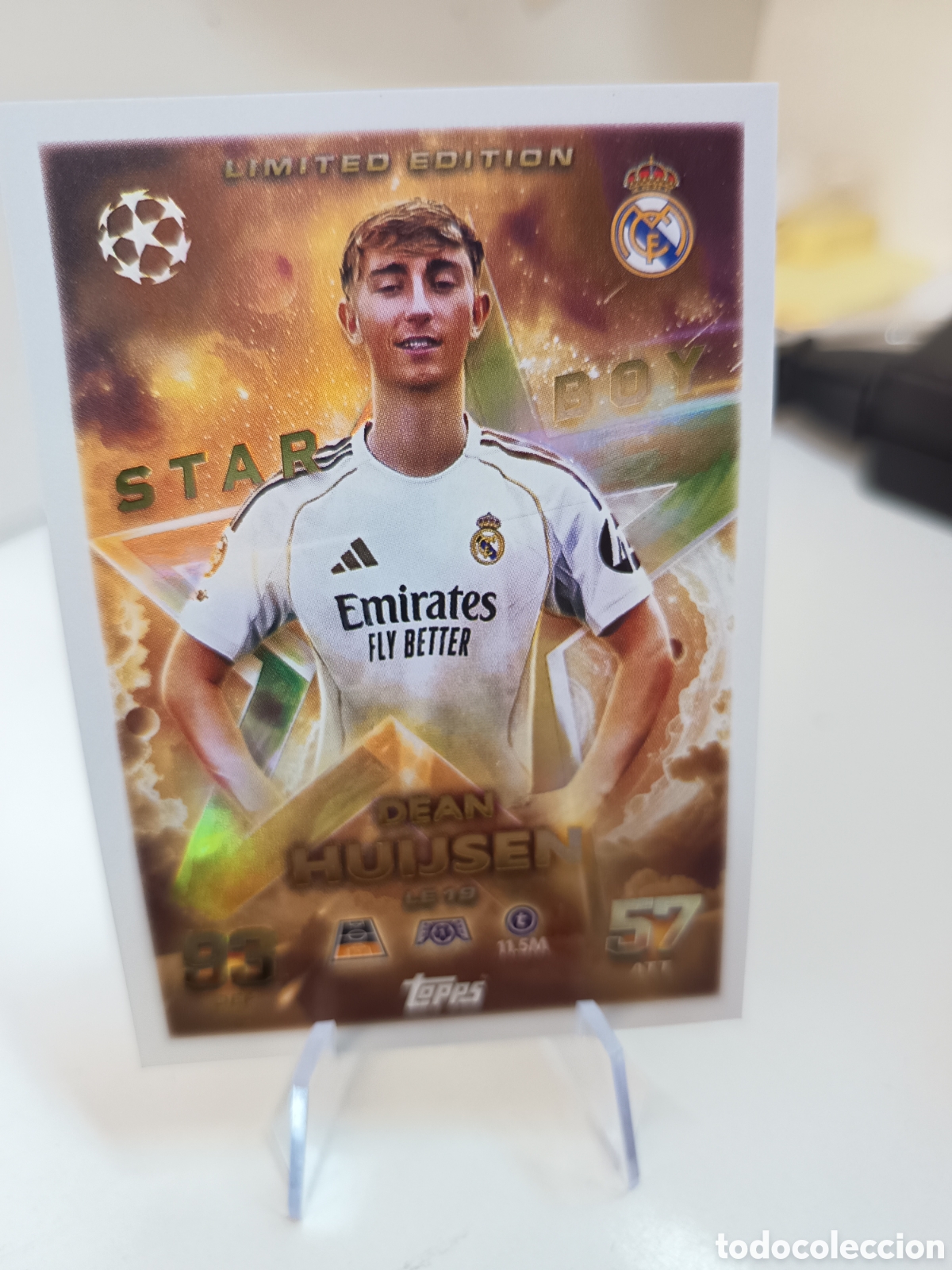 Cromos de F&uacute;tbol: LIMITED EDITION STAR BOY LE19 HUIJSEN MATCH ATTAX 2025 2026