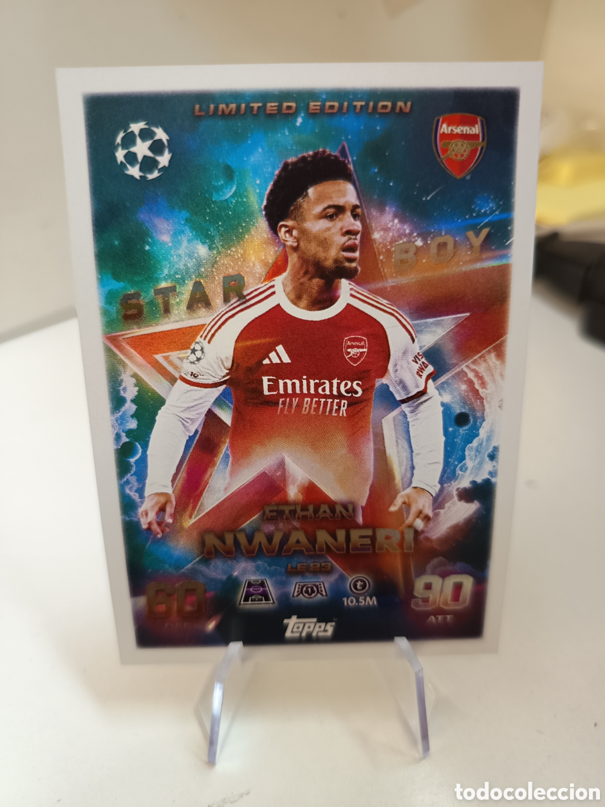 Cromos de F&uacute;tbol: LIMITED EDITION STAR BOY LE23 NWANERI MATCH ATTAX 2025 2026