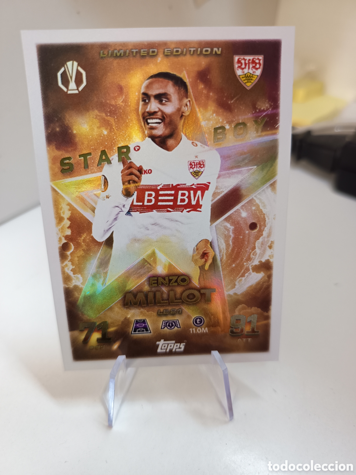 Cromos de F&uacute;tbol: LIMITED EDITION STAR BOY LE21 ENZO MILLOT MATCH ATTAX 2025 2026