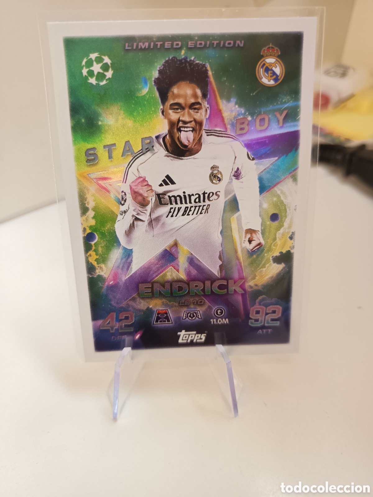 Cromos de F&uacute;tbol: LIMITED EDITION STAR BOY LE10 ENDRICK MATCH ATTAX 2025 2026