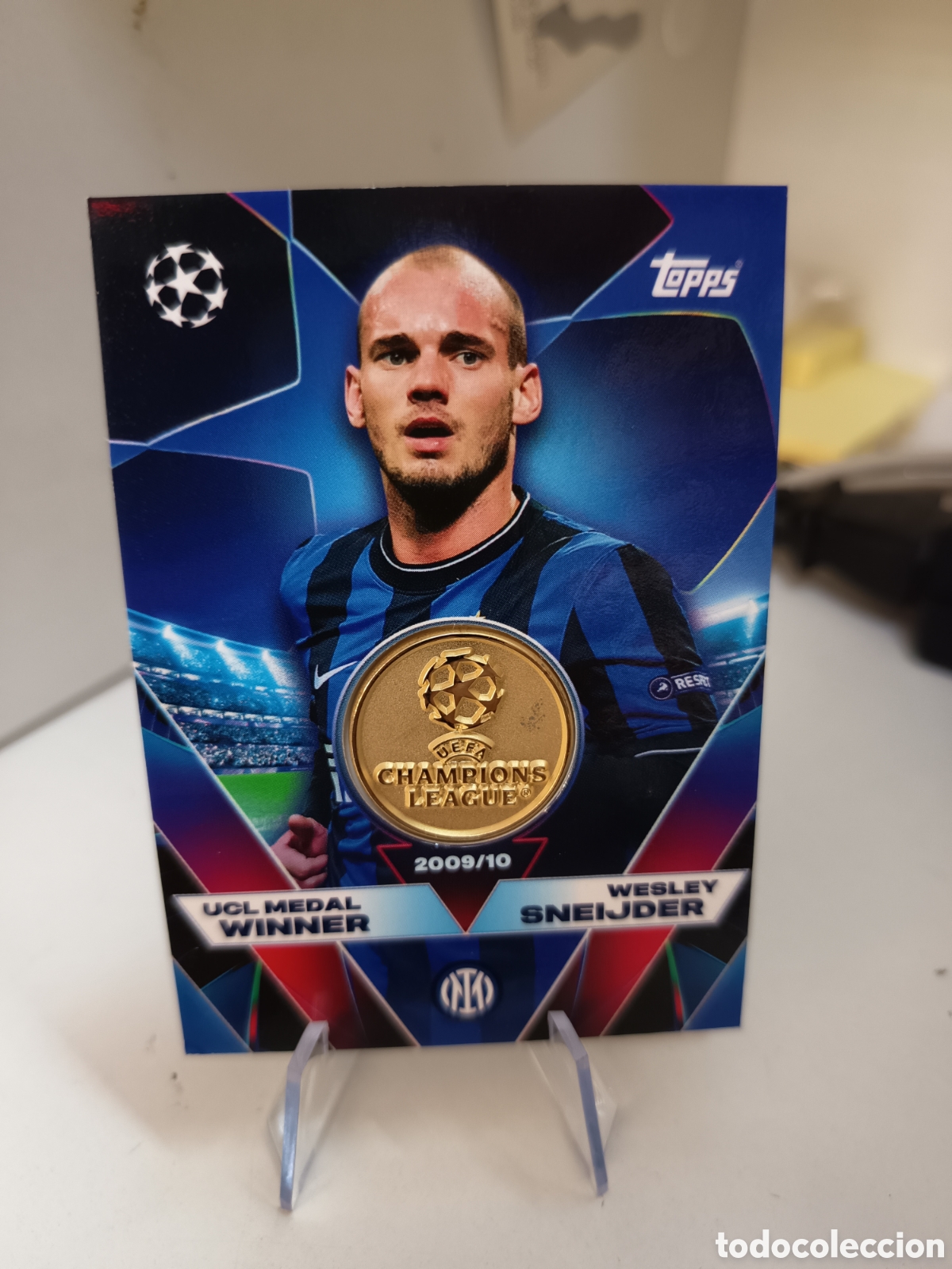 Cartes &agrave; collectionner de Football: UCL MEDAL WINNER WESLEY SNEIJDER UCLW-WS MATCH ATTAX 2025 2026