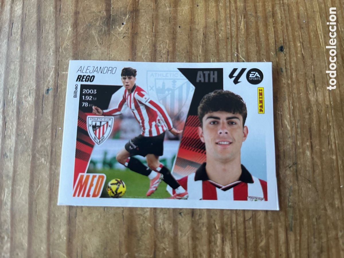 Cromos de F&uacute;tbol: R31885 CROMO SIN PEGAR NUNCA PEGADO MERCADO DE INVIERNO 2025 2026 # 2 ALEJANDRO REGO ATHLETIC BILBAO